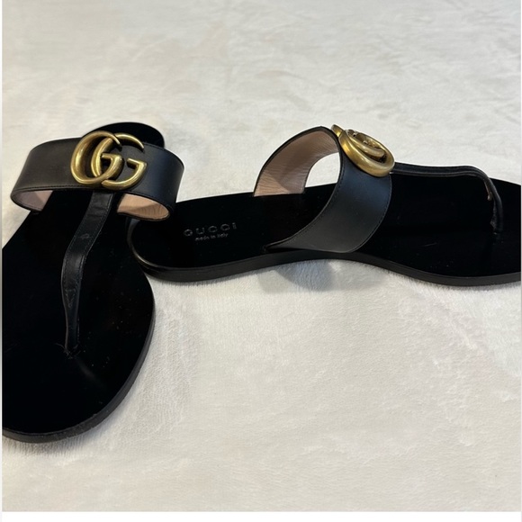Gucci Marmont Double G Thong Sandals - Picture 5 of 7